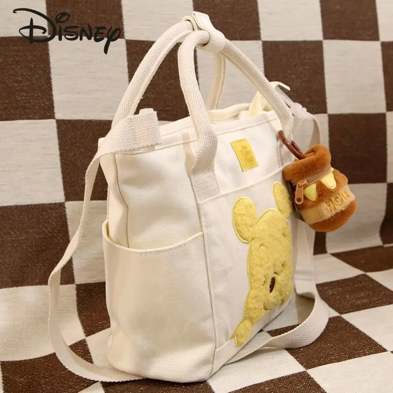 Disney Original Winnie Bear New Handbag Fashion High Quality Women's Crossbody Bag Cartoon Versatile Women's Shopping Bag