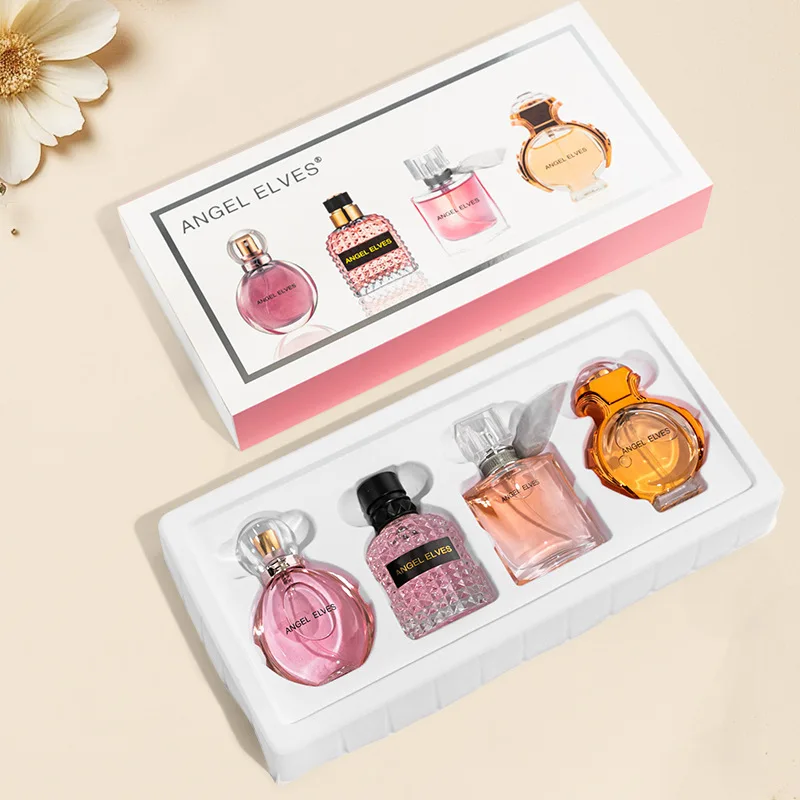 

Women Perfume Gift Box Perfumes Set 4PCS*30ML Long Lasting Fresh Fragrance Eau De Toilette Gift for Women Men Pheromone