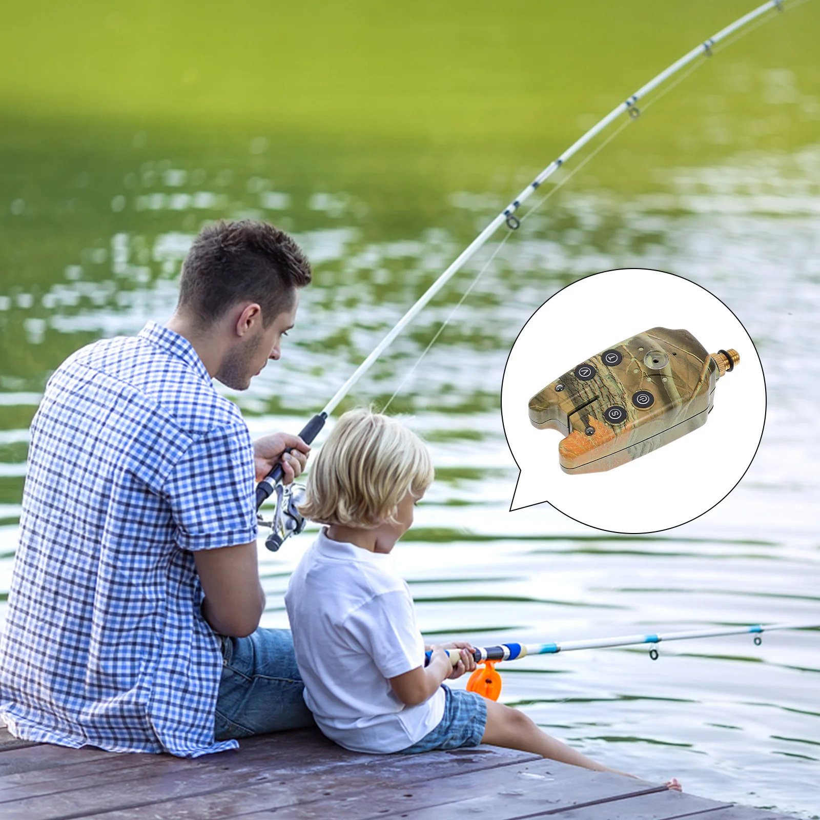 

Fishing Reminder Water Resistant Alert Sea Rod Proof Outdoor Alarm Indicator Electronic Accessory Plastic