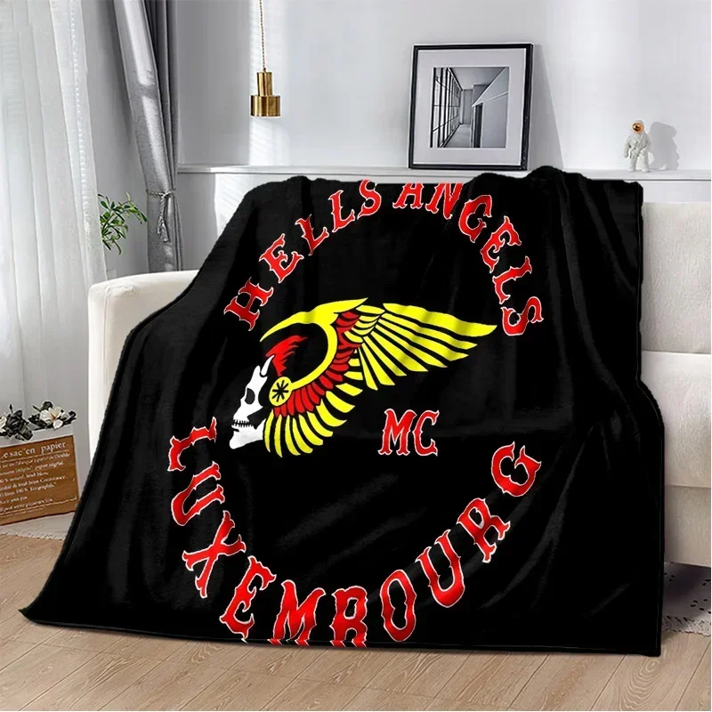 Napakalambot Hells Angels MC Sign Blanket,Soft Throw Blanket for Home Bedroom Bed Sofa Picnic Travel Office Cover Blanket Kids