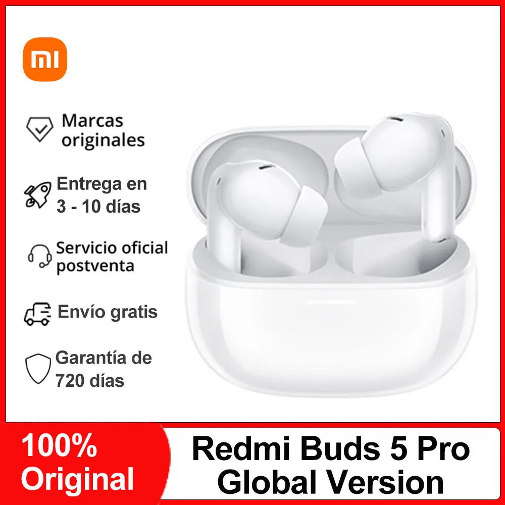 Global Version Xiaomi Redmi Buds 5 Pro Wireless Bluetooth Earphone,BT5.3 Wireless Earphone,Up to 52dB Active Noise Cancellation