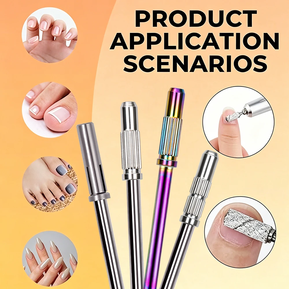 1pcs Nail Art Mandrel Bits Shank Sanding Band Drill Bits for Nail Drill Manicure Tools Pedicure Nail Drill Accessories view 3