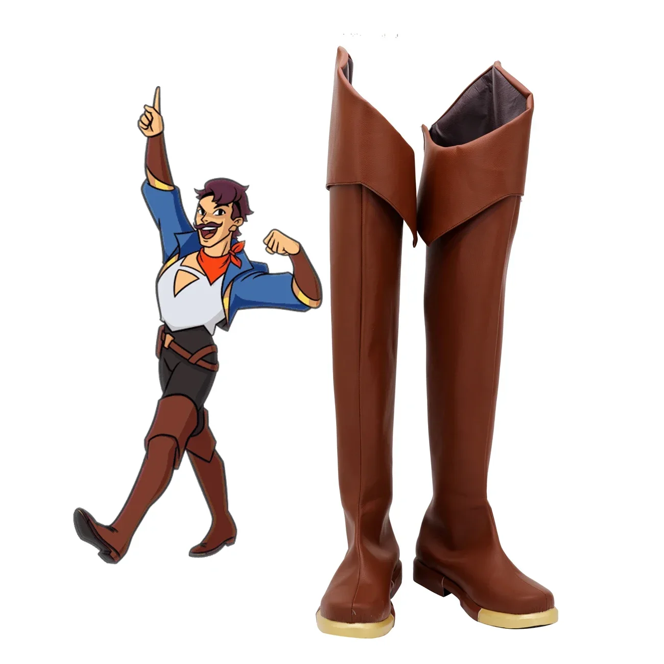 

Ботинки для косплея Sea Hawk - длинные туфли Princesses of Power от She-Ra, изготовленные на заказ, унисекс, все размеры