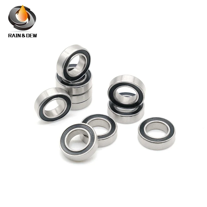 Bearing SMR148RS ABEC-7 (10PCS) 8X14X4 mm Miniature Ball Bearings Black Sealed SMR148 2RS