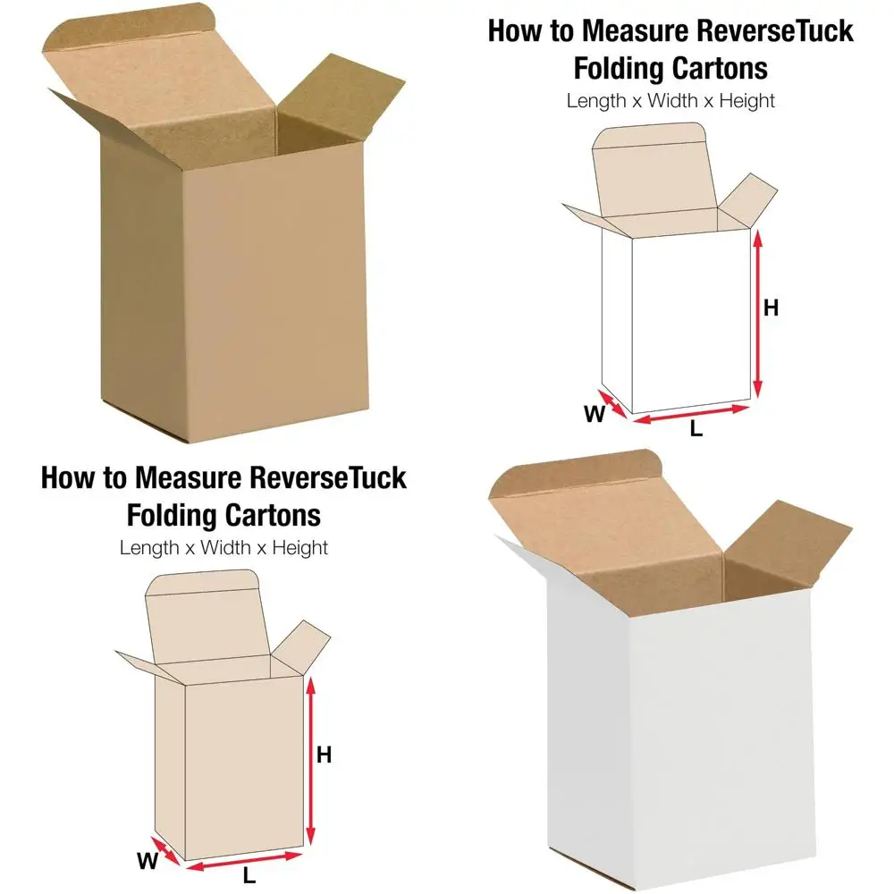 

Складные подарочные коробки размером 3x2x5 дюймов, упаковка из 500 шт., простая сборка, идеально подходят для небольших подарков или деталей, обратный дизайн Tuck