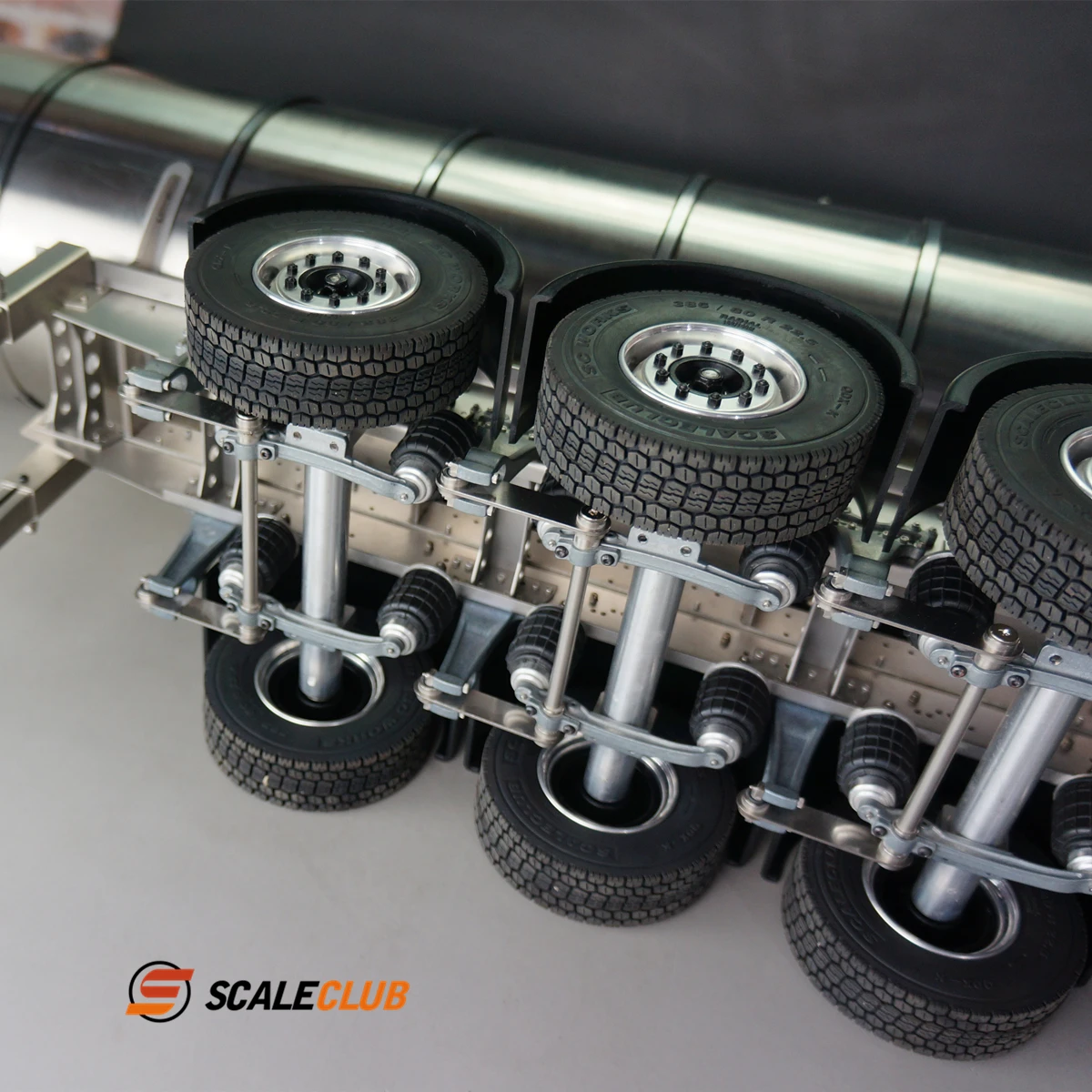 Scaleclub model Tamiya 1/14 przyczepa ciężarówka całkowicie metalowa przyczepa zbiornika oleju przyczepa do transportu cieczy