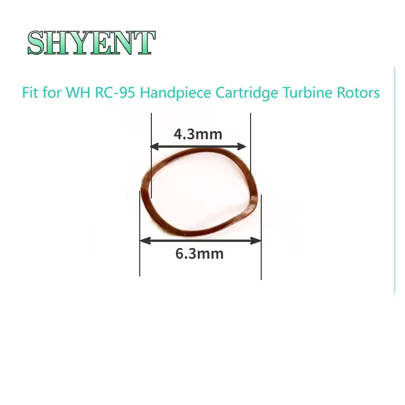 10 pezzi parti di riparazione del manipolo dentale rondella a molla 6.3x4.3mm misura per i rotori della turbina della cartuccia del manipolo WH RC-95