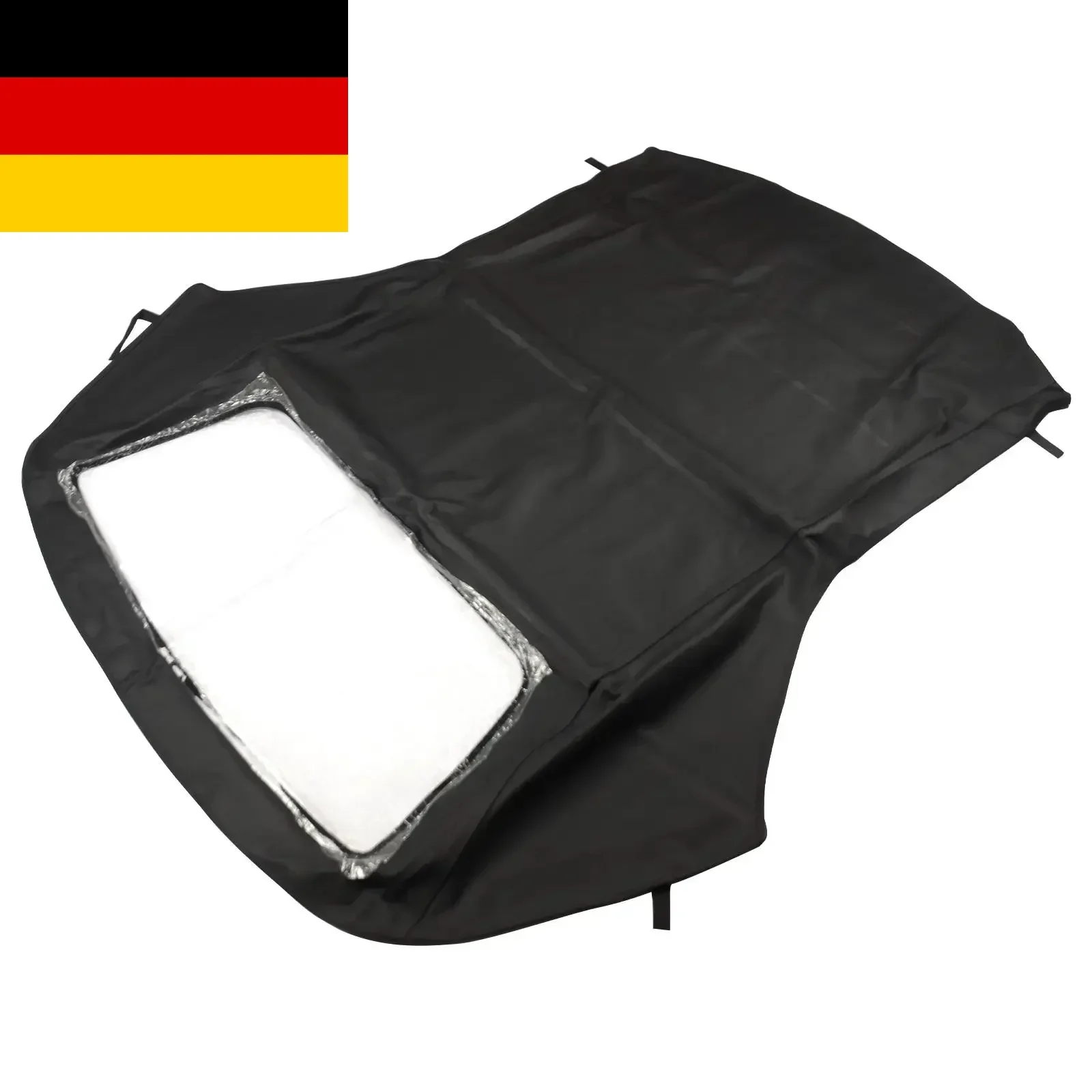 Image of AP03 Cabrio-Softtop & Kunststofffenster Schwarz Twill für BMW 3er E36 1994-1999