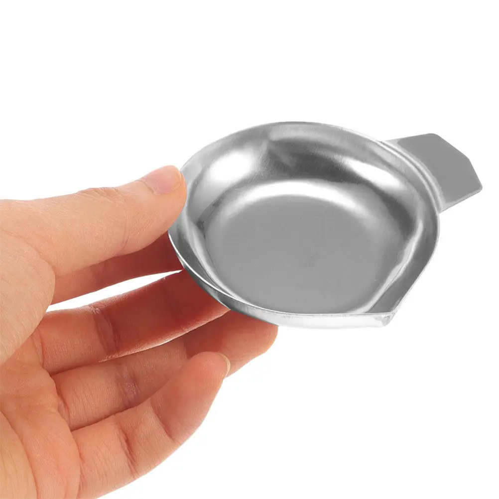 4Pcs Stainless Steel Diamond Scale Tray High Precision Jewelry Weighing Pan Electronic Scale Tray Measuring Powder Balance Boats