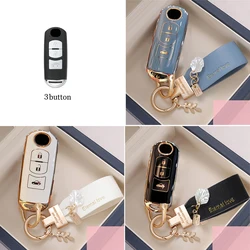 Funda de Tpu para mando a distancia de coche, accesorios para Mazda 2, 3, 6, Atenza, Axela, Demio, CX-5, CX5, CX-3, CX7, CX-9, 2015, 2016, 2017, 2018, 2019, novedad