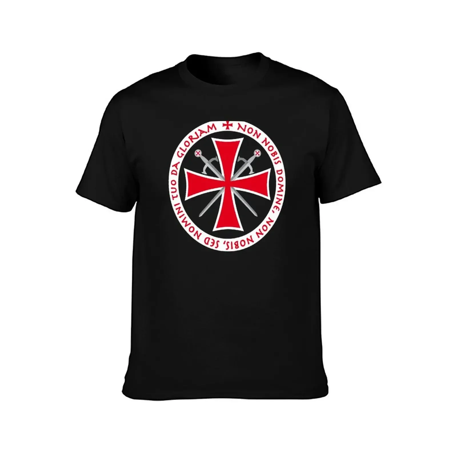 Templar Cross Non Nobis Domine Crusader Knight's Cross Knight T-Shirt blanks quick-drying men graphic t shirts
