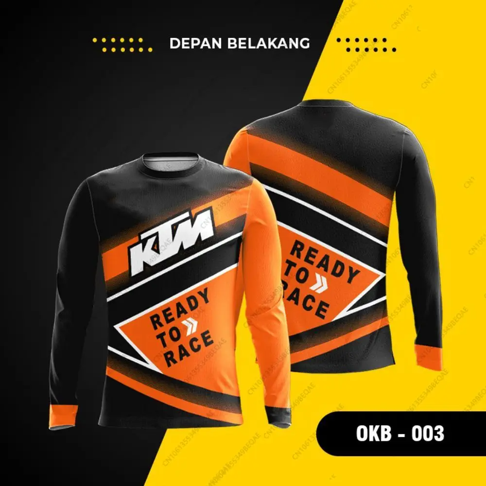 

Футболки большого размера KTM, мужские футболки с длинными рукавами, футболки большого размера, одежда для мотокросса, мужская модная спортивная футболка