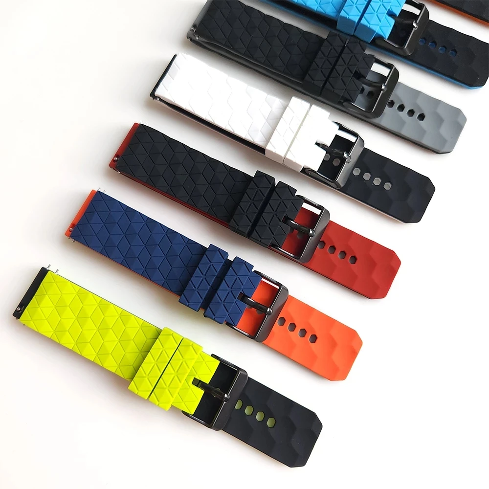 22mm Silicone Futebol Padrão Banda Para Xiaomi MiWatch S1 Correia Cor Ativa Sports Edition Pulseira Pulseira Pulseira
