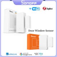 SONOFF DW2 WiFi/ SNZB-04P Zigbee Window Door Sensor Door Smart Home Security Open/Closed Detectors For EWeLink App Alexa Google