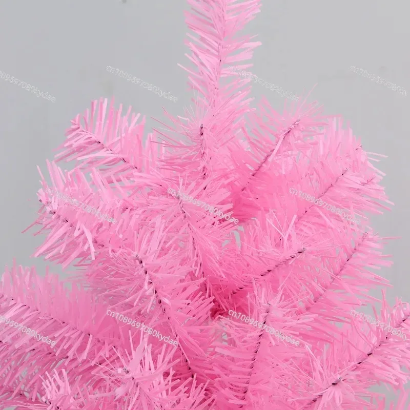 Pink Christmas Tree 210cm/180cm/150cm Large Artificial Xmas Tree Retardant Fir Tree Christmas Ornament Simple Install
