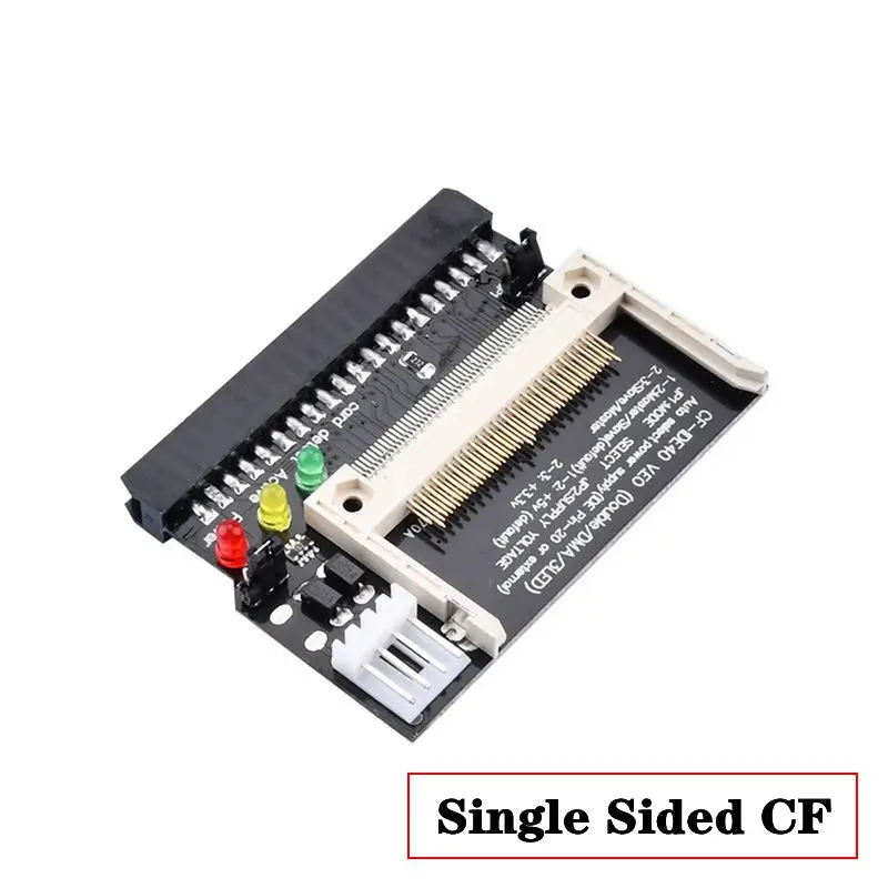 New Black Double Sided CF Card To 3.5 Female 40 Pin CF To IDE Adapter Converter Card Standard IDE True-IDE Mode For PC Hard Disk