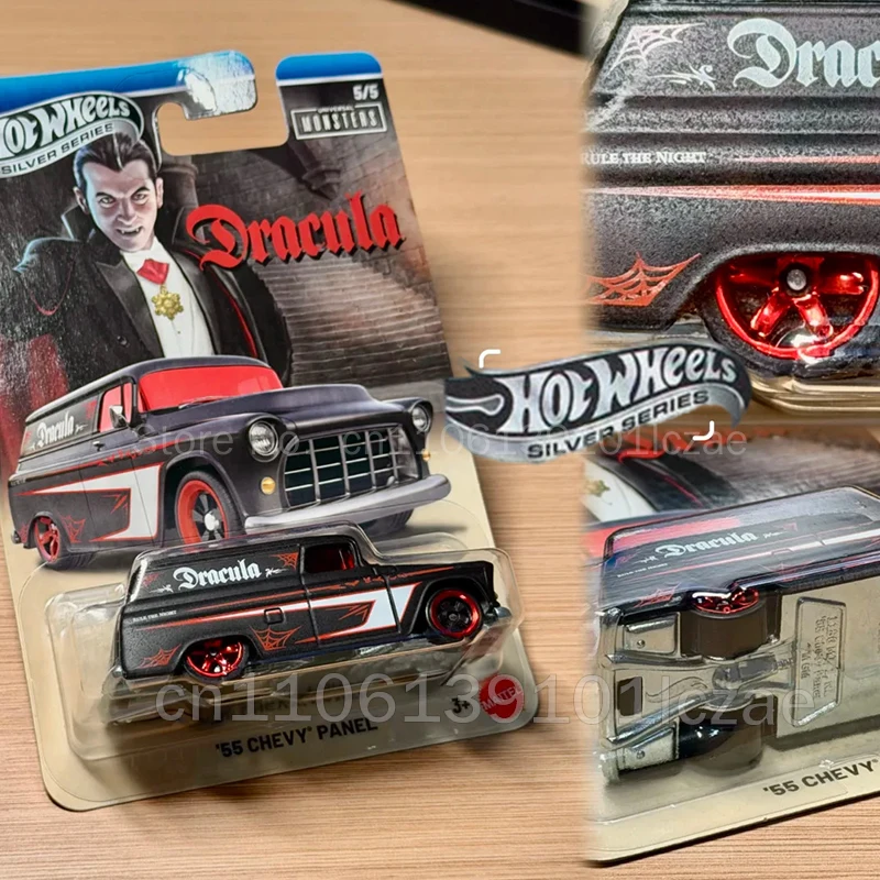 hot-wheels-carrinho-de-metal-fundido-serie-prata-universal-monsters-gdg83-1940-ford-frankenstein-bride-para-colecionadores-adultos