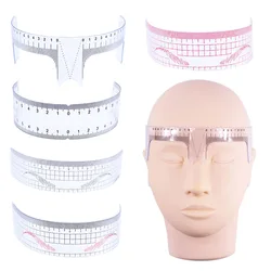 10pcs Eyebrow Stencil Tattoo Makeup Microblading Measure Ruler Beauty Tool Left and Right Symmetrical Mask Positioning Ruler