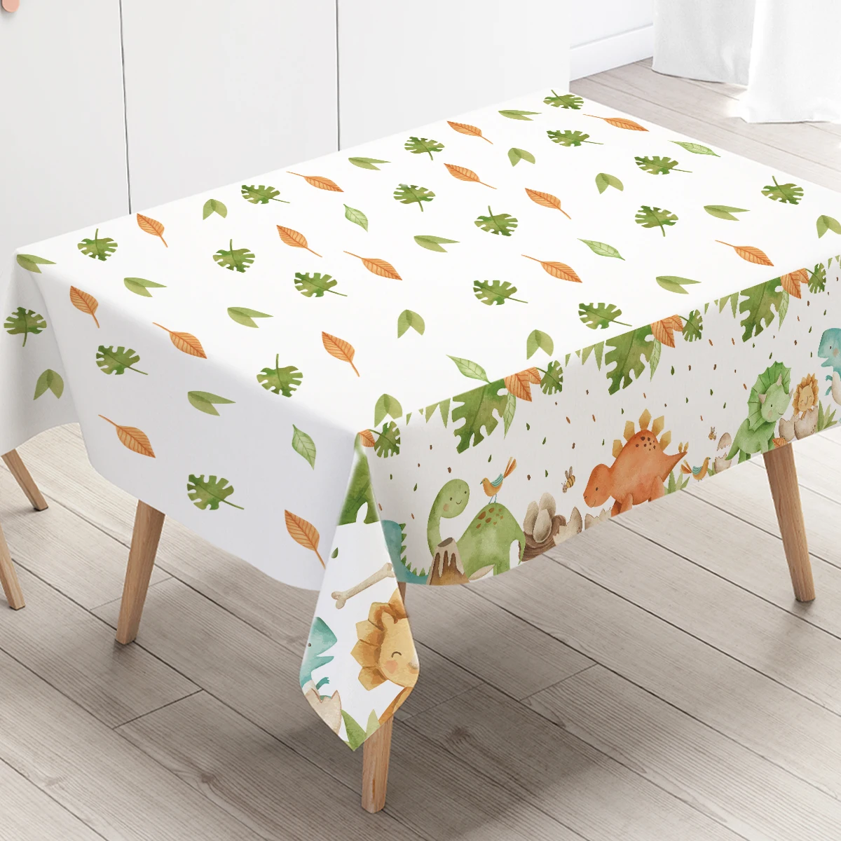 Dinosaur Tablecloth Disposable Tableware Dinosaur Birthday Party Decor Kids Baby Shower Jungle Safari Birthday Party Supplies