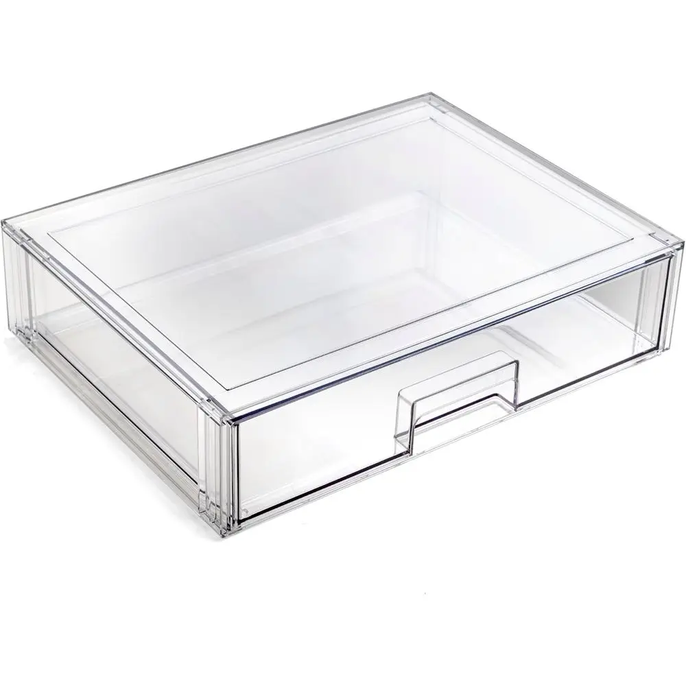 

Stackable Storage Drawers, Shallow X-Large - Clear