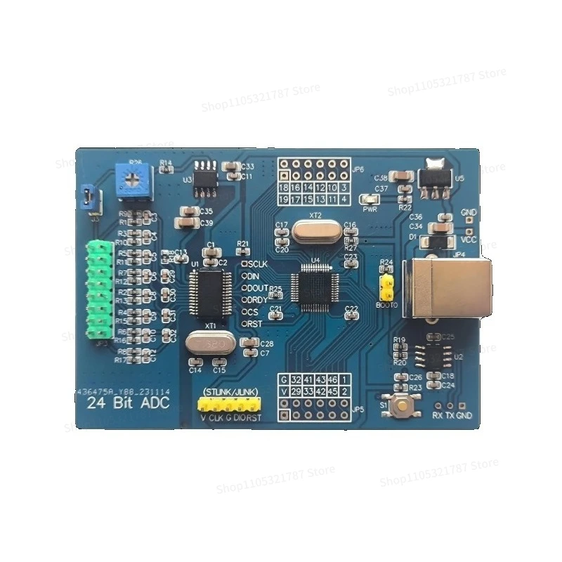 For ADS1256+STM32F103C8T6 High-precision Acquisition Module 8 Channels 24-bit ADC/USB Serial Data