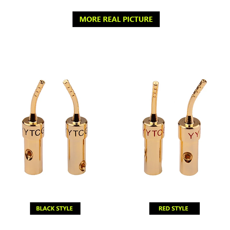 YYTCG 4 sztuk/partia 2MM terminale głośnikowe drut wtyk pinowy śruba blokująca kabel drutu Adapter z gumowe obudowy zestaw wtyki bananowe złącza