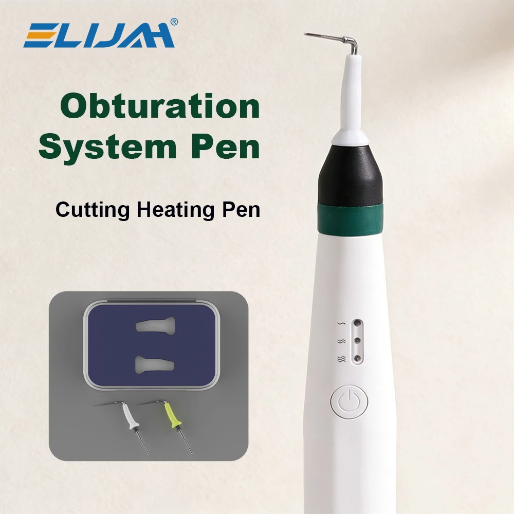 ELIJAH Obturation System Pen 0.3s Rapid Heating Gutta Percha Cutter with 2 Needles  Dentistry Endodontic Obturation Equipment