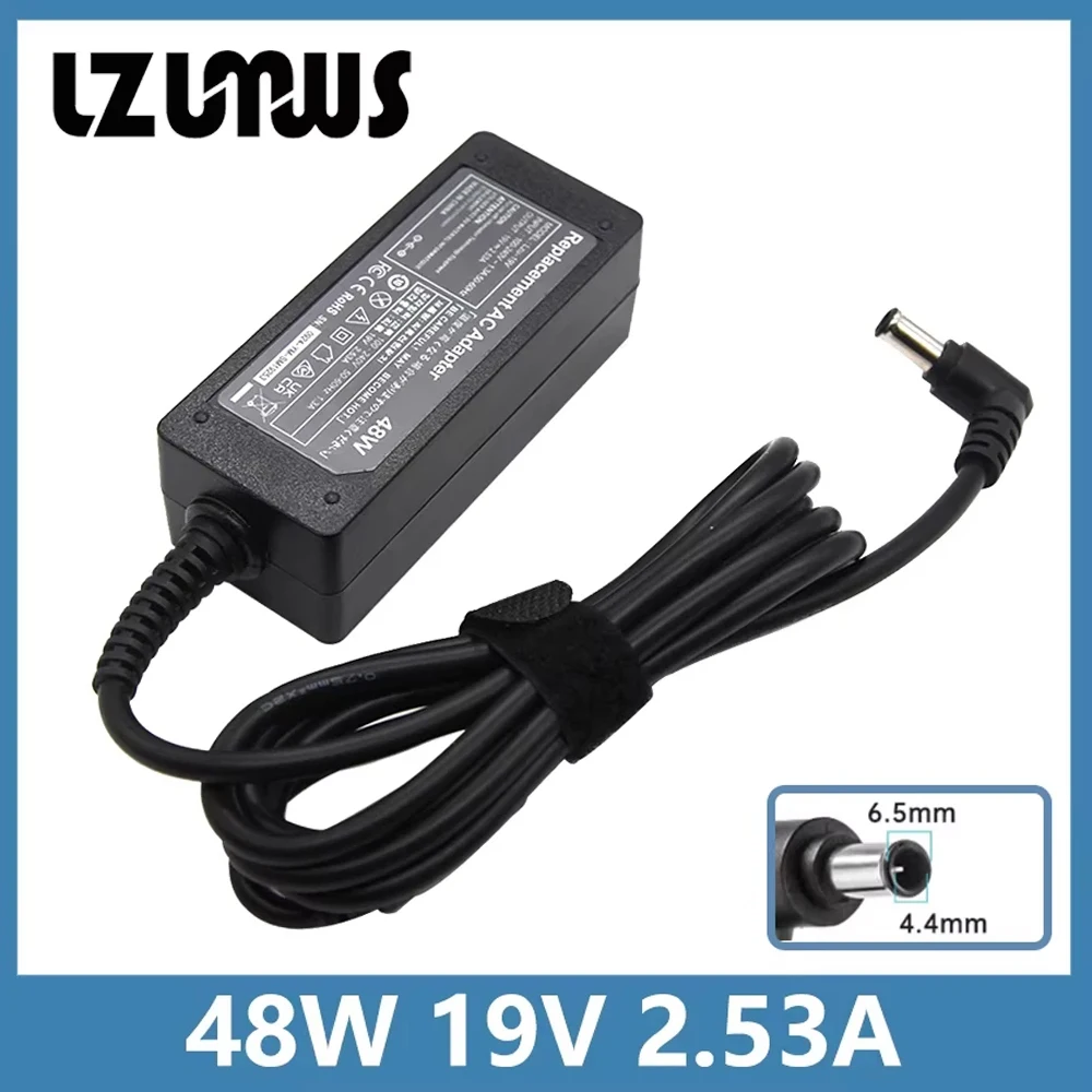 LZUMWS 19V 2.53A 6.5x4.4 Laptop Adaptor 48W Charger for Samsung TV Monitor 32' UN32J5003 UN32J4000AF UN32J5205 UN22H5000 J4500 F