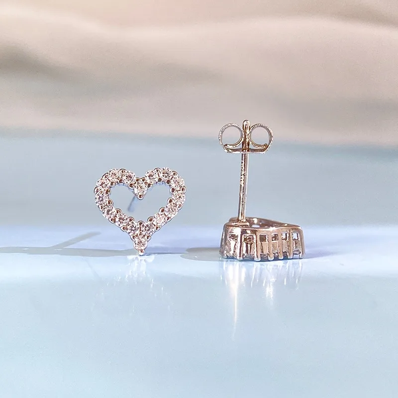 

Women's Moissanite Earrings 925 Sterling Silver Earrings Wedding Fine Jewelry Anniversary Gift