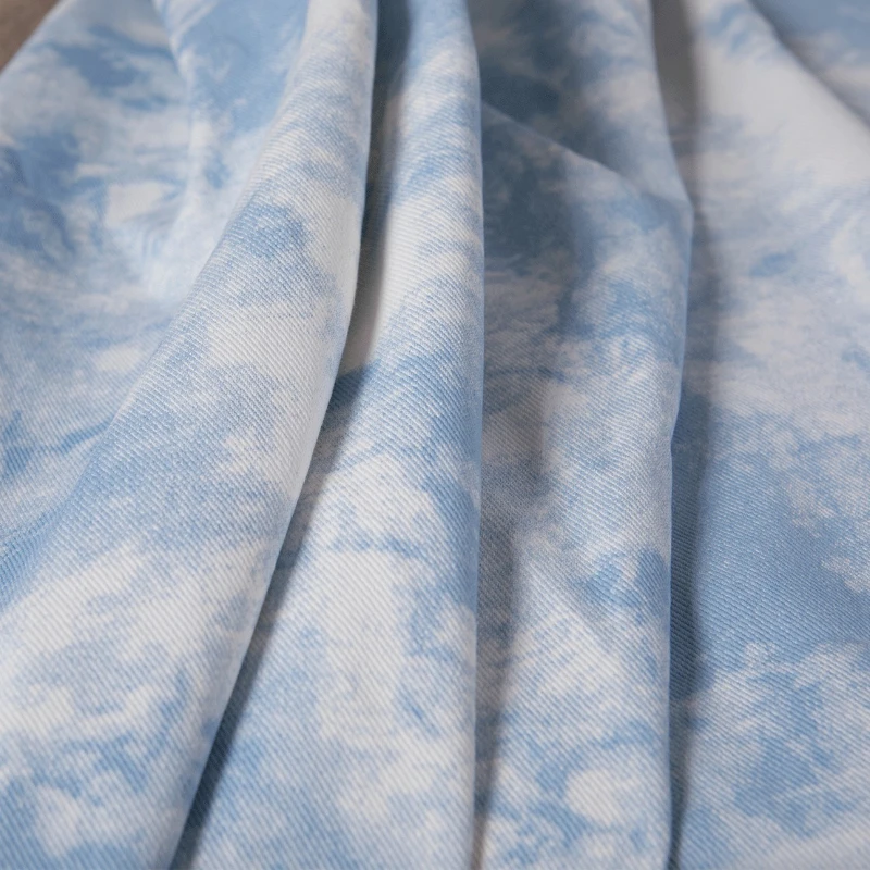 Tissu en coton tie-dye nuage b - Sewing Tie Dye avis et prix