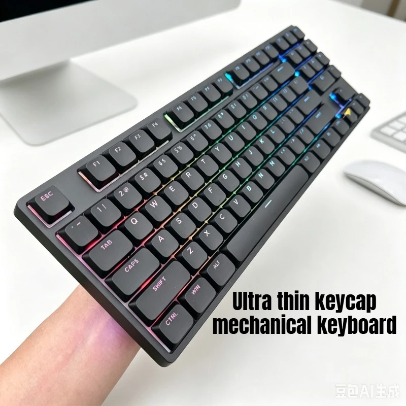 Teamwolf Lm89 Low Keycaps Wireless Mechanical Keyboard Customized Tri-mode Bluetooth RGB Gaming Office Keyboard Gift MX Switch