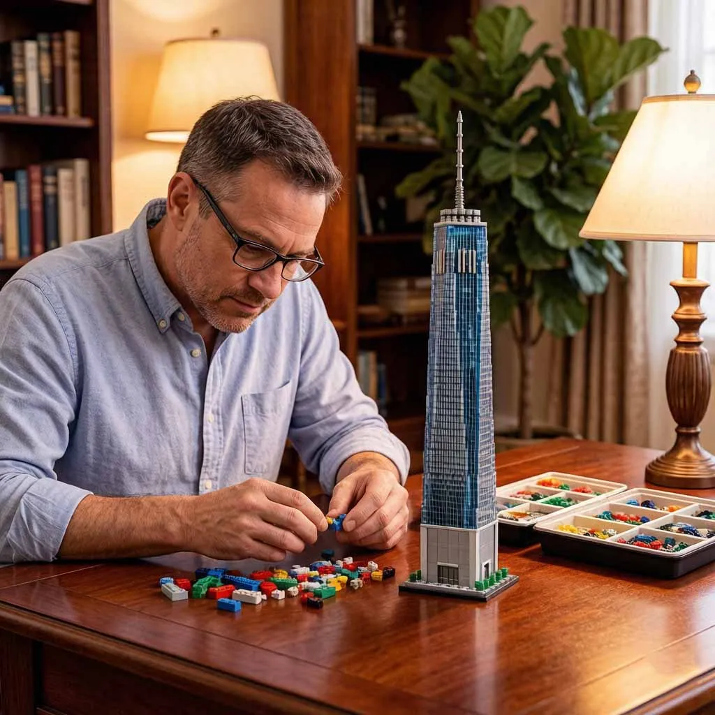 Creative One World Trade Center MOC-159549 Building Blocks Skyscraper Famous Model Kit Architecture for Gift Adults 3153Pcs