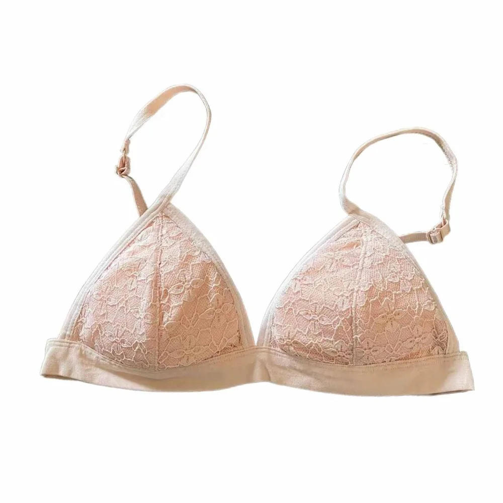 

Fashion Sweet Wireless Deep V Bra Shockproof Anti-sagging Underwear for Women Thin Lingerie Lace Push Up Bra Gifts