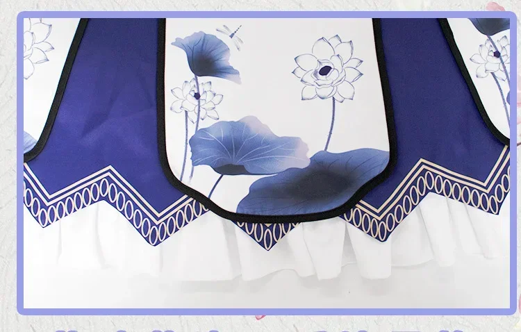 Re: disfraz de Cosplay de la vida en un mundo diferente de Zero, Rem Ram Cheongsam, vestido de estilo chino Lolita, disfraces azul y rojo