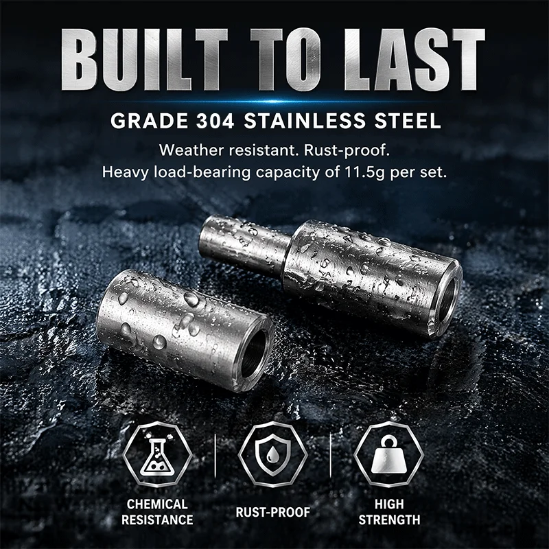 Welded Hinged Cylindrical Removal Door Shaft Hinges M8/M10/M12/M14/M16 Home Gate Window Part Male to Female Steel Hinge Pin