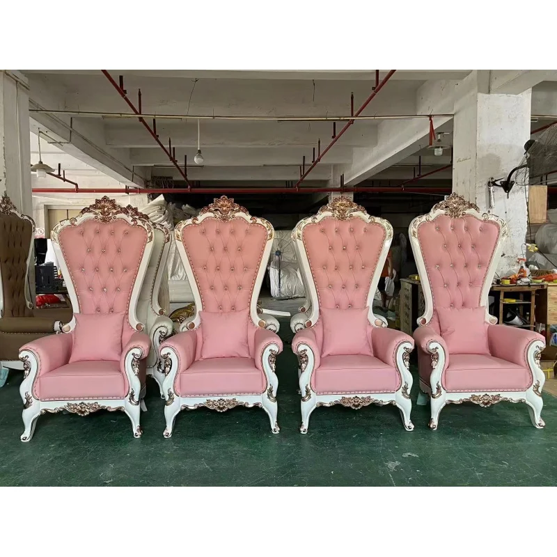 Custom, cheap luxury high back hotel trone chair royal king throne chair for events wedding party