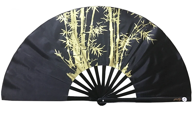 Tai Chi Kung Fu Bamboo Fan Chinese Classical Martial Arts Performance Hand Fan Handmade Antiquity Dance Show Props