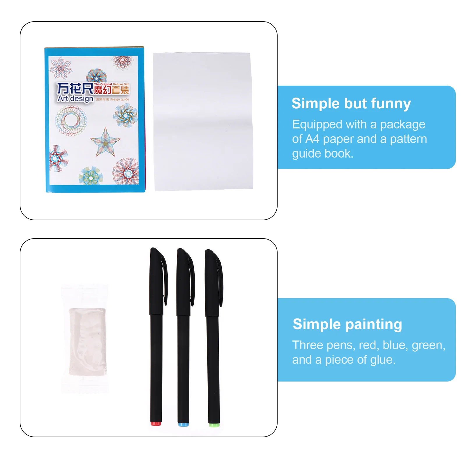 28pcs Curve Ruler Drawing Set Art Template For Spiral Designs Interlocking Gears Painting Kit Educational Drawing Multi-Function