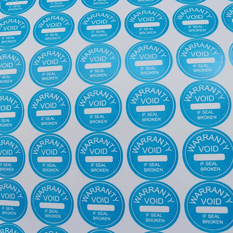 1000pcs/Lot Diameter 10mm Warranty Label Sticker Void If Seal Broken Damaged