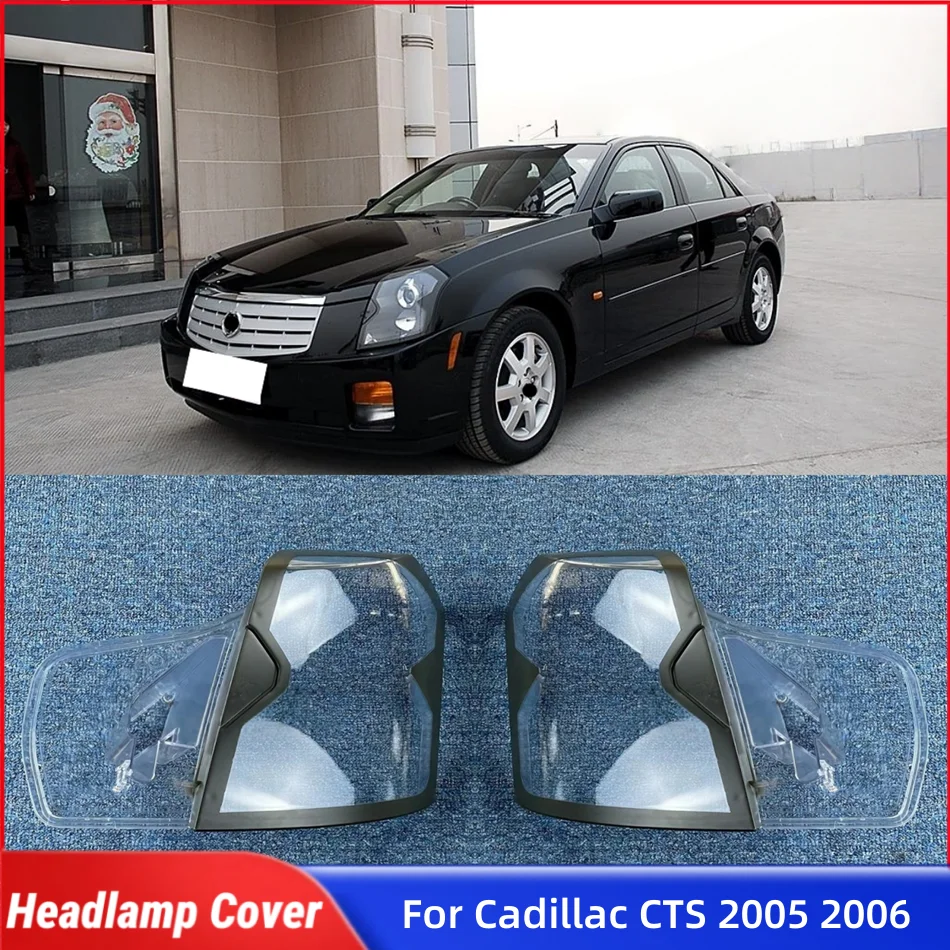 

For Cadillac CTS 2005 2006 Accessories Cars Lampcover Caps Headlamp Cover Lens Car Front Headlight Lens Cover Lights Shell