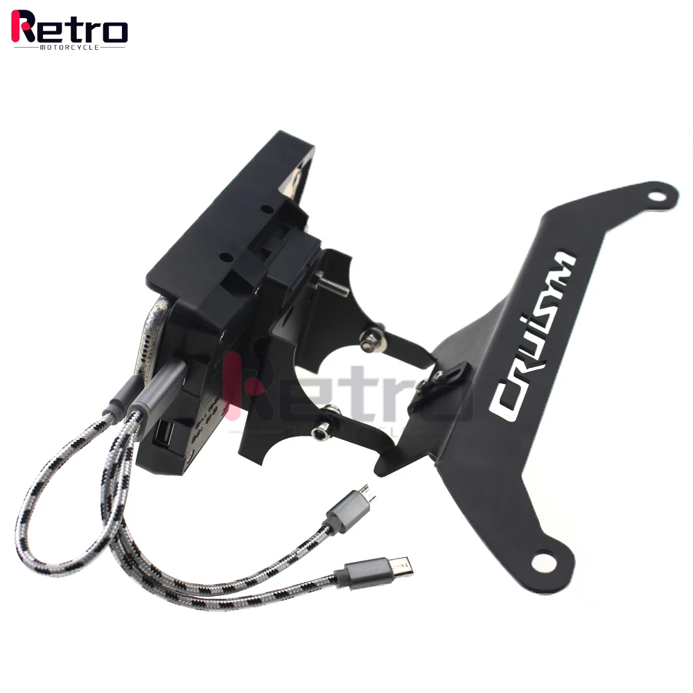 New motorcycle front mid navigation bracket GPS mobile phone charging For SYM JOYMAX Z 300 CRUISYM 300 2019 2018 2017