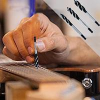 Drill Bits Hex Shank Metal Hole Opener Hexagonal Twist Drill Bits Set For Woodworker Carpenters Door Locks Concrete Drawers