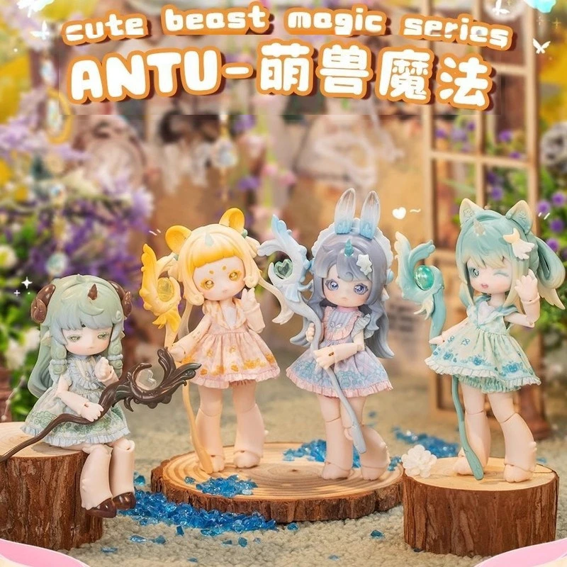 

Cute Beast Magic Series Bjd Dolls Blind Box Mystery Box Toys Cute Action Anime Figure Model Birthday Gift （Whole box set）