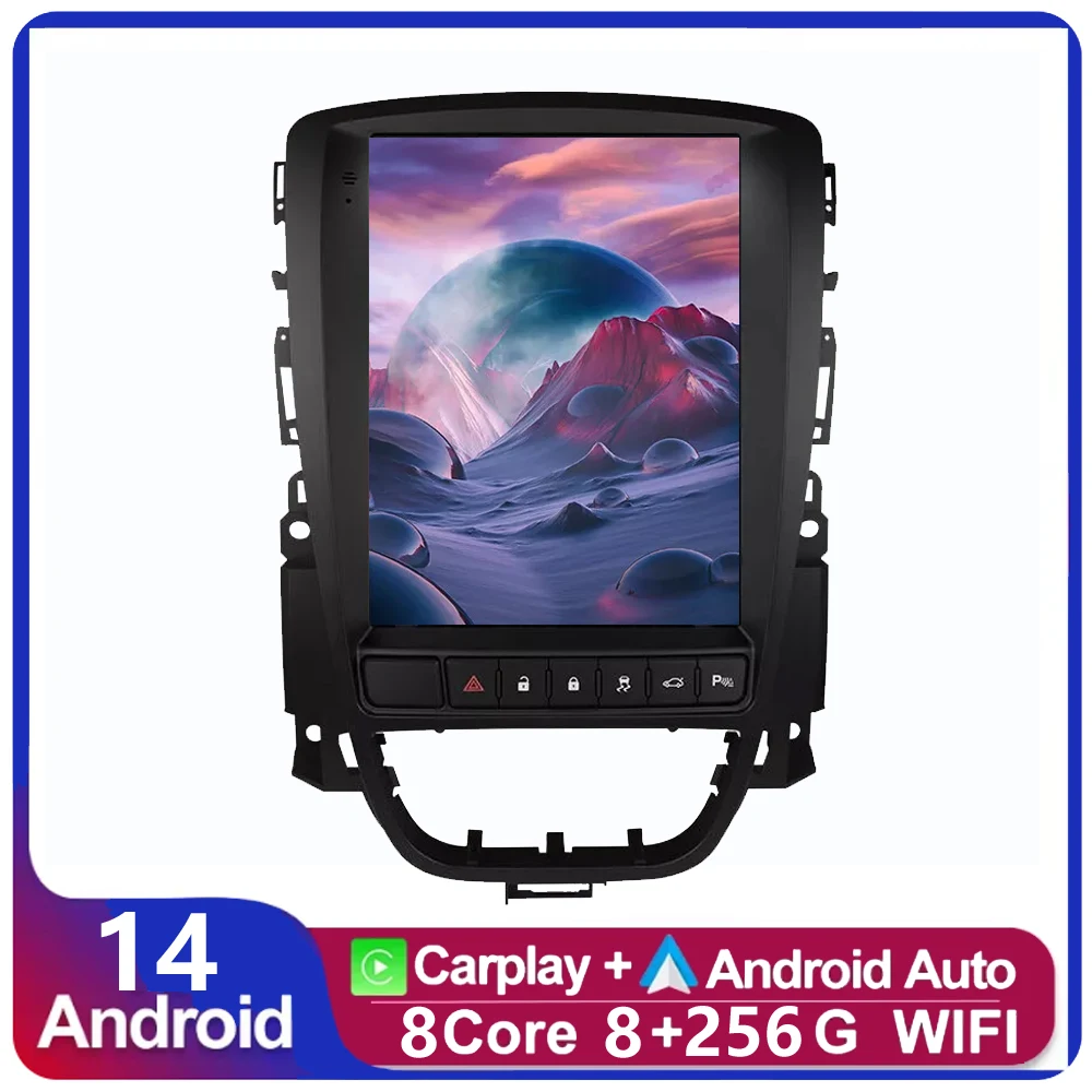 

9.7"Inch Android 14 For Opel Astra J Verano Vauxhall 2009-2015 Tesla Style Carplay Multimedia Player 2din GPS Navi Auto Stereo