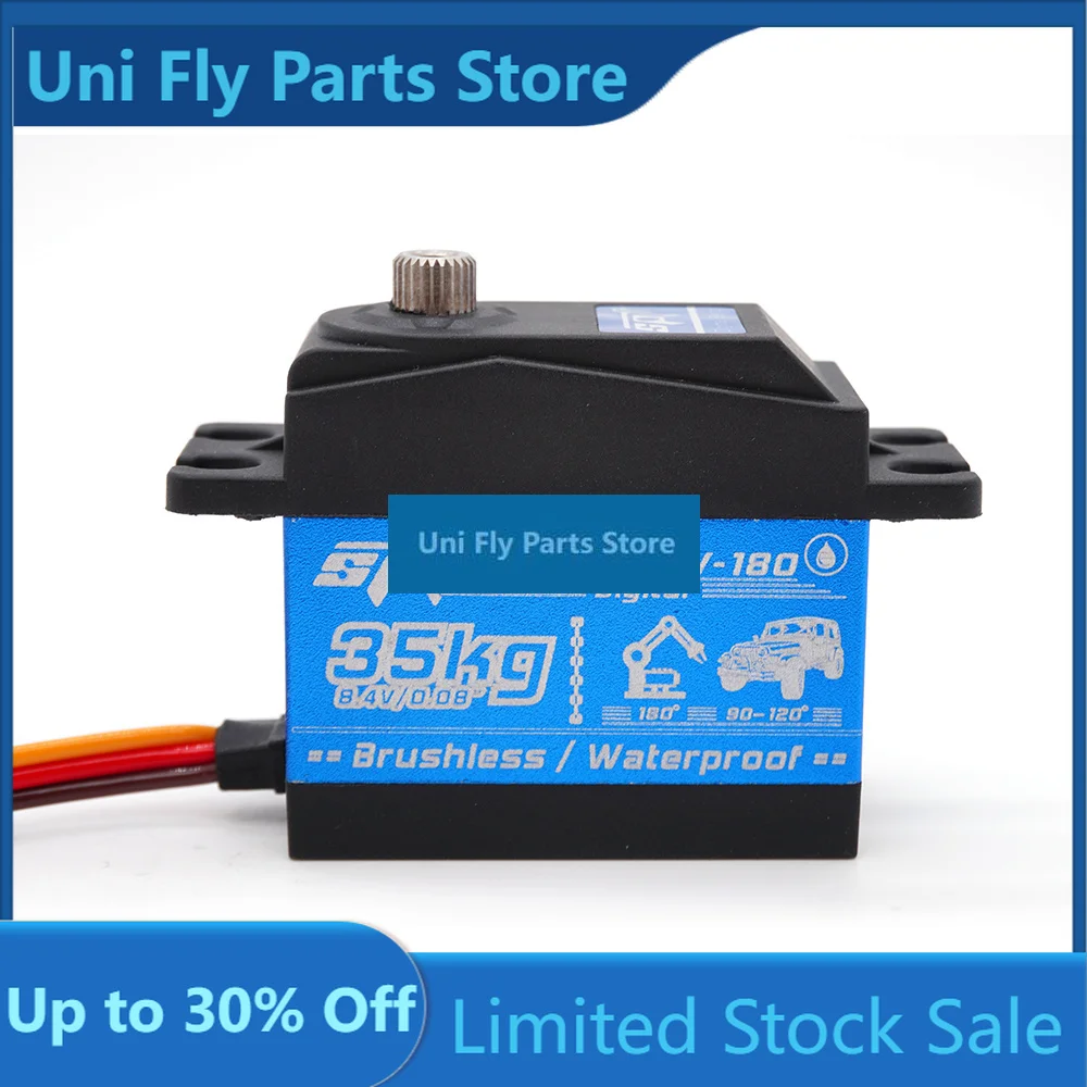 UniFlyRC Brushless Servo SPT5835W-180 35kg Metal Gear Digital Standard Servo Waterproof 8.4V For RC Drift Car Airplane Robot Arm