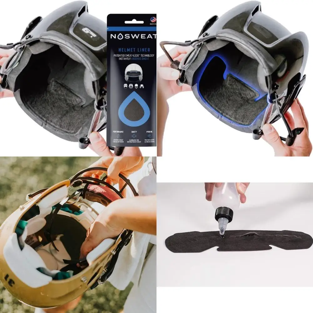 

NHL-Licensed NoSweat Hockey Helmet Liners: 3, 6, 12, 25, or 50-Count with Patented Sweatlock Tech