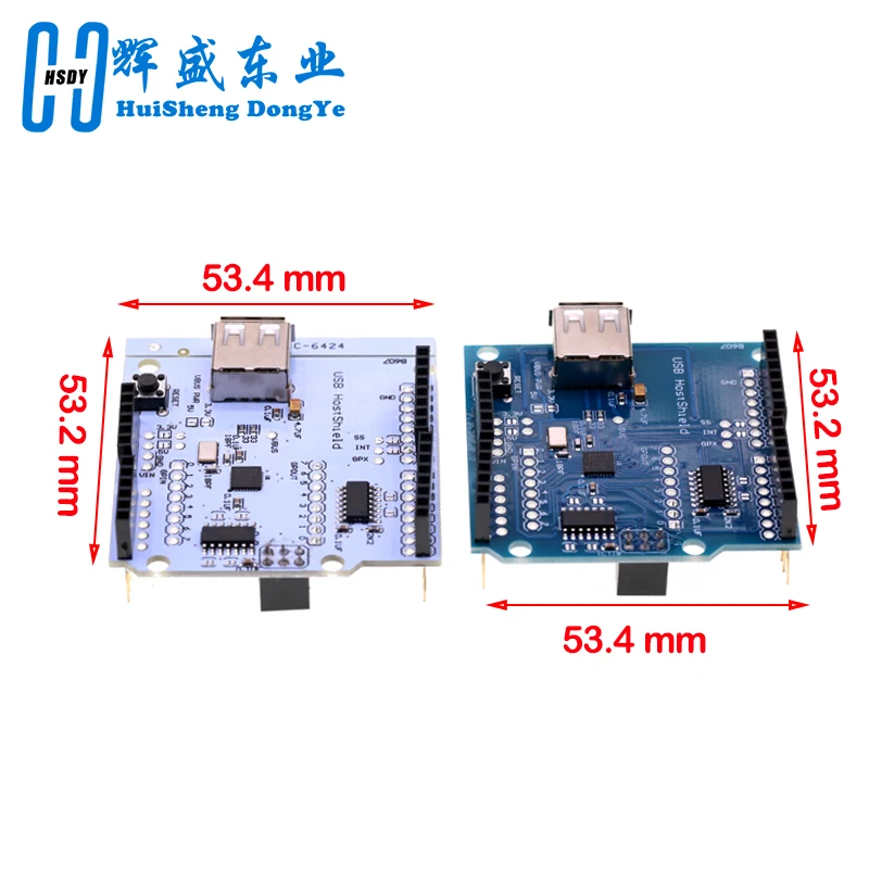 USB Host Shield 2.0 for Arduino For UNO MEGA ADK Compatible for Android ADK DIY Electronic Module Board