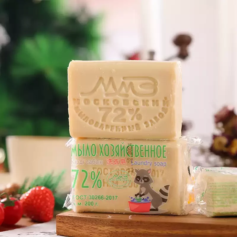 Heavy-Duty Stain Removal Soap - Russian Raccoon 72% Traditional Formula, Strong Decontamination & Delicate Care