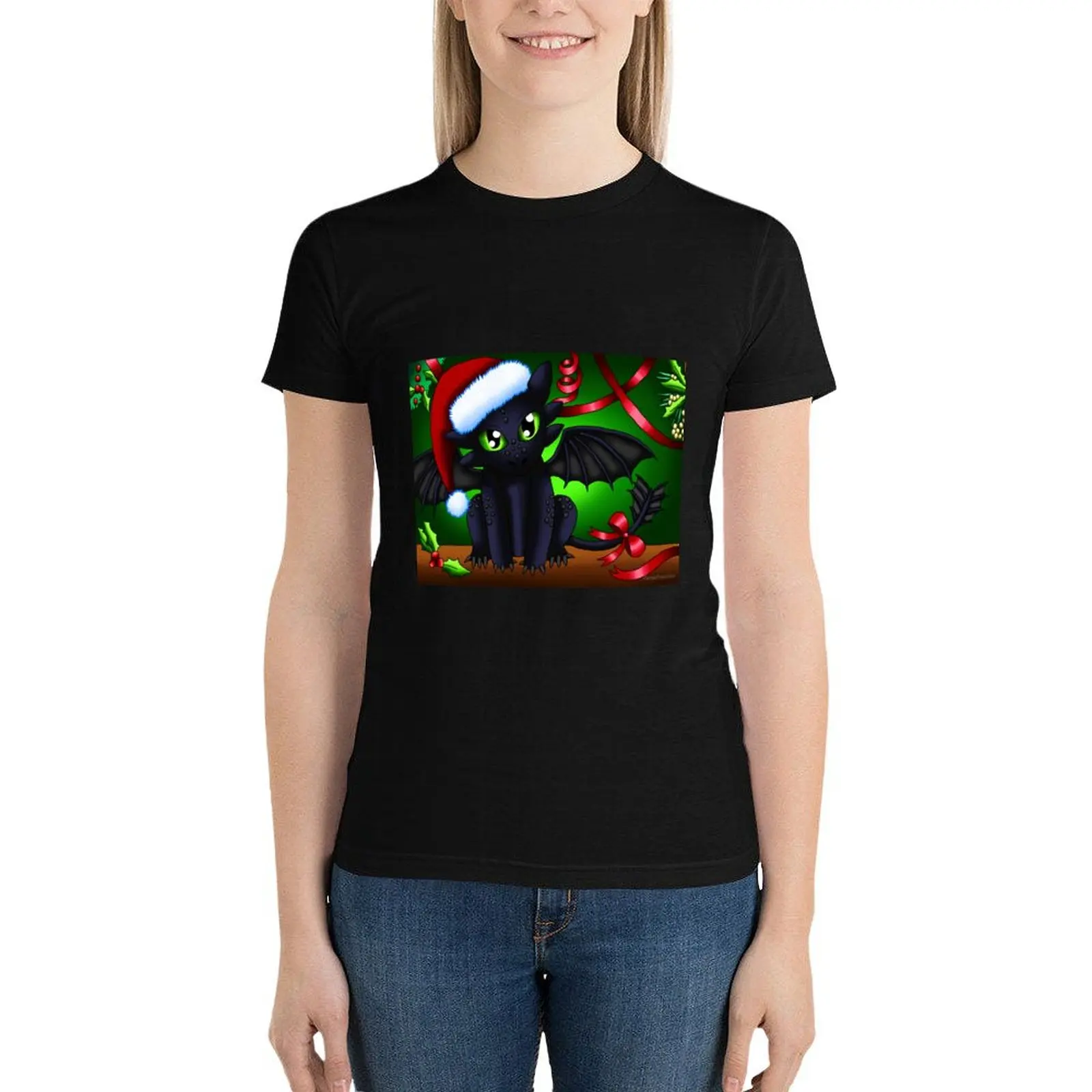 Christmas Artwork #6 (2019) - Part 1 T-Shirt female tops plus size tops Women clothes