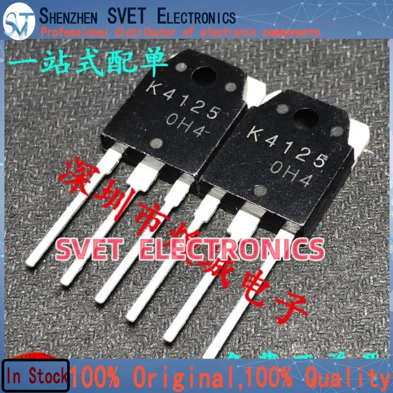 10PCS-50PCS  K4125 2SK4125 TO-3P MOS600V 17A  Original In Stock Fast shipping